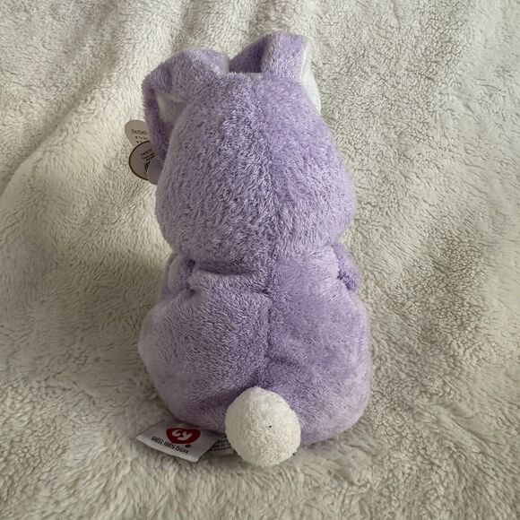 Ty Pluffies Twitches Bunny Rabbit Tylux Plush Stuffed Animal 2006 Easter Spring - Picture 5 of 6